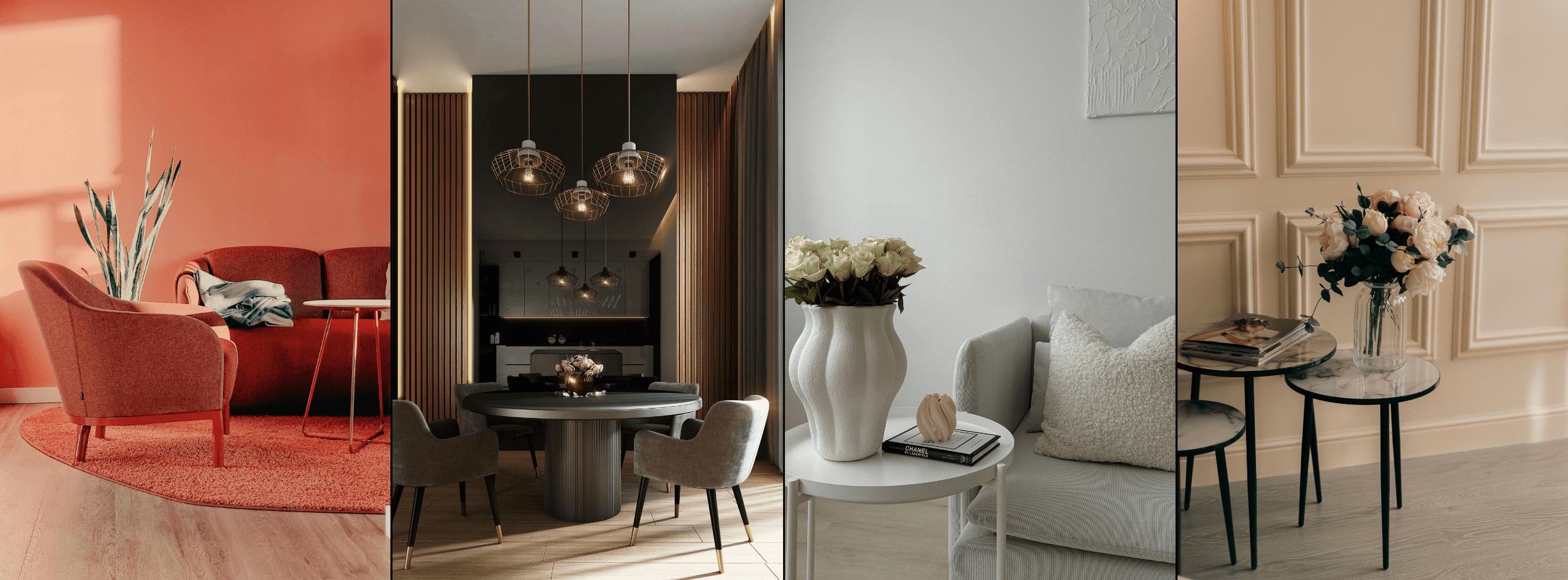 Modern dining room set for entertaining